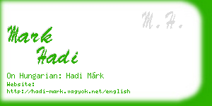 mark hadi business card